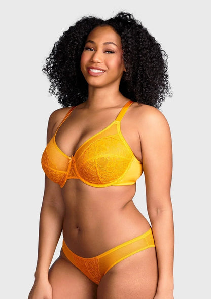 Enchante Lace Unlined Full Coverage Underwire Bra