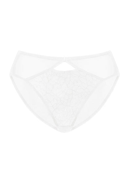 Ethereal Lines Embroidery Mesh Bikini Underwear