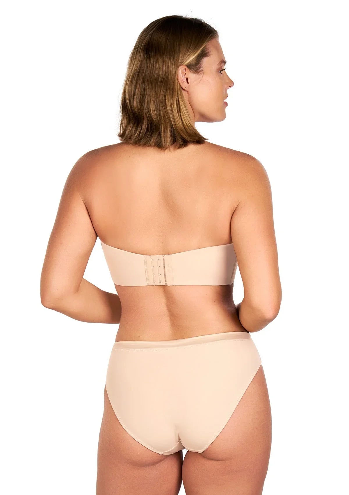 Fiery Unlined Seamless Comfort Underwire Plus Size Bandeau Strapless Bra