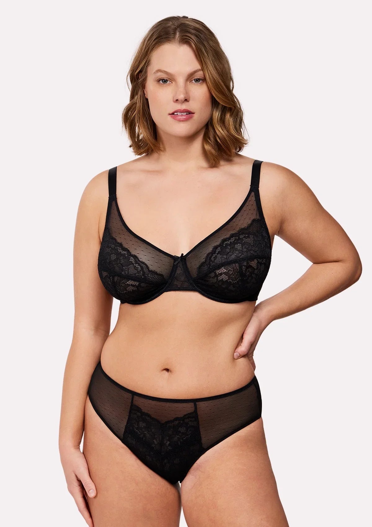 Enchante Lace Unlined Full Coverage Underwire Bra