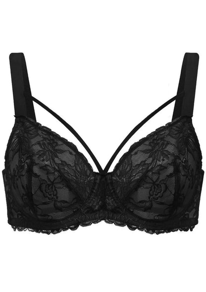 Pretty In Petals Unlined Strappy Lace Bra