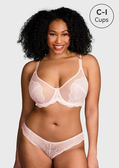 HSIA Blossom Unlined Lace Underwire Bra
