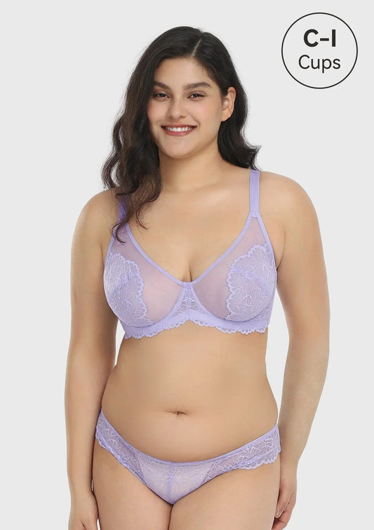 HSIA Blossom Unlined Lace Underwire Bra