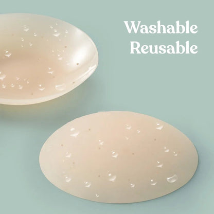 HSIA Breathable Non-Adhesive Reusable Washable Silicone Nipple Pasties Breasts Covers