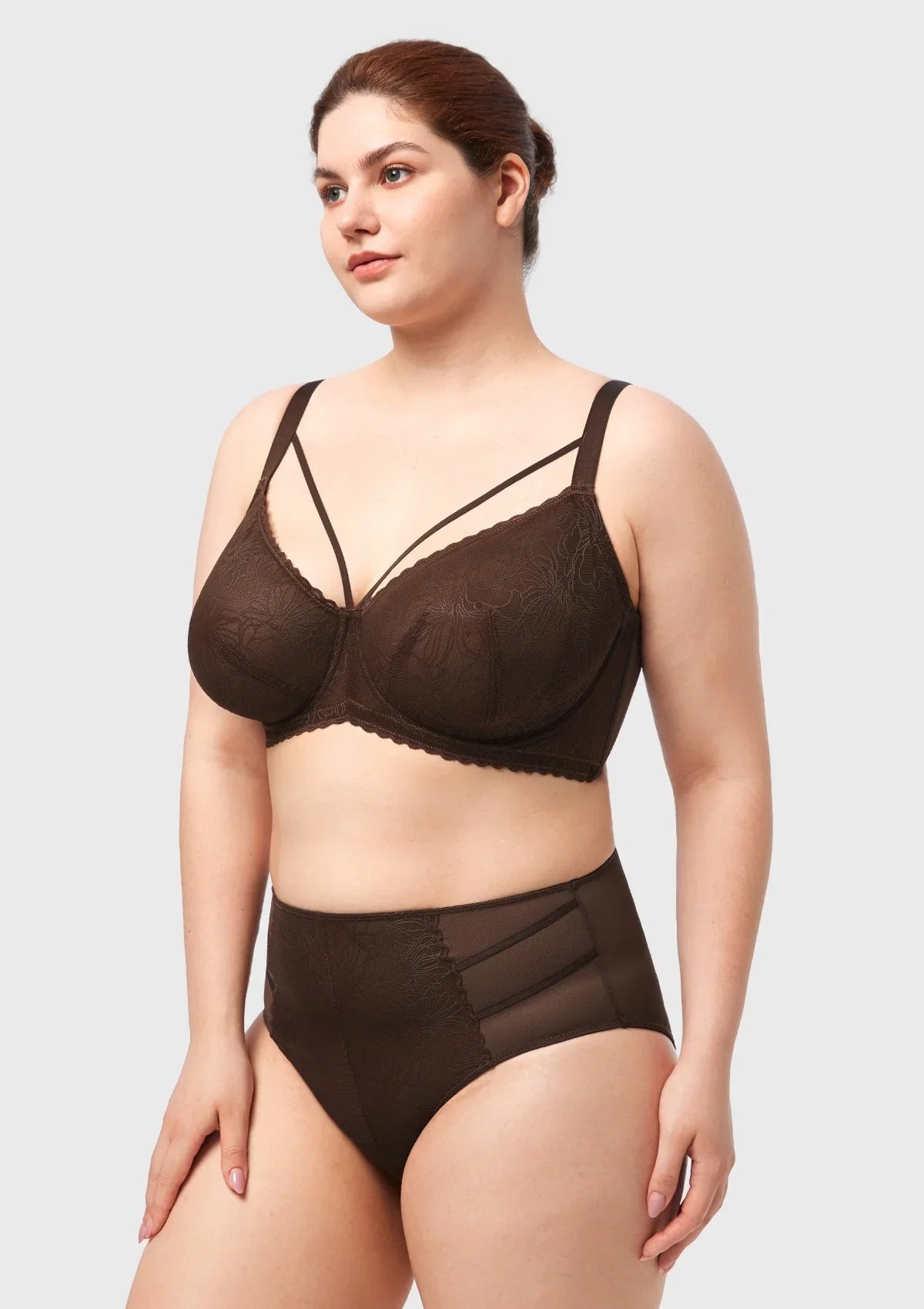 HSIA Penumbra Floralette Unlined Strappy Lace Uderwire Bra