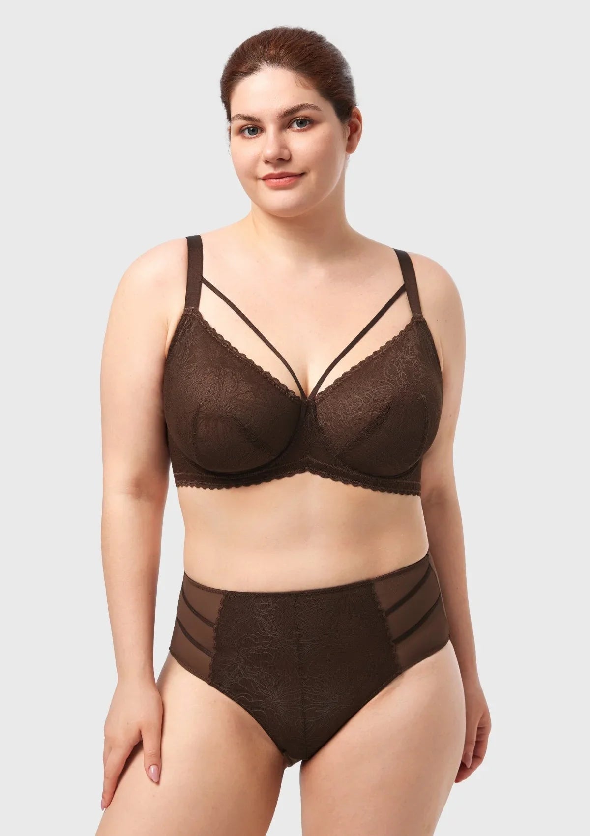 HSIA Penumbra Floralette Unlined Strappy Lace Uderwire Bra