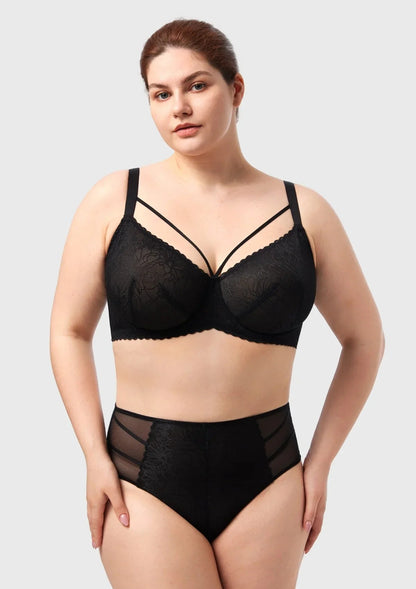 HSIA Penumbra Floralette Unlined Strappy Lace Uderwire Bra