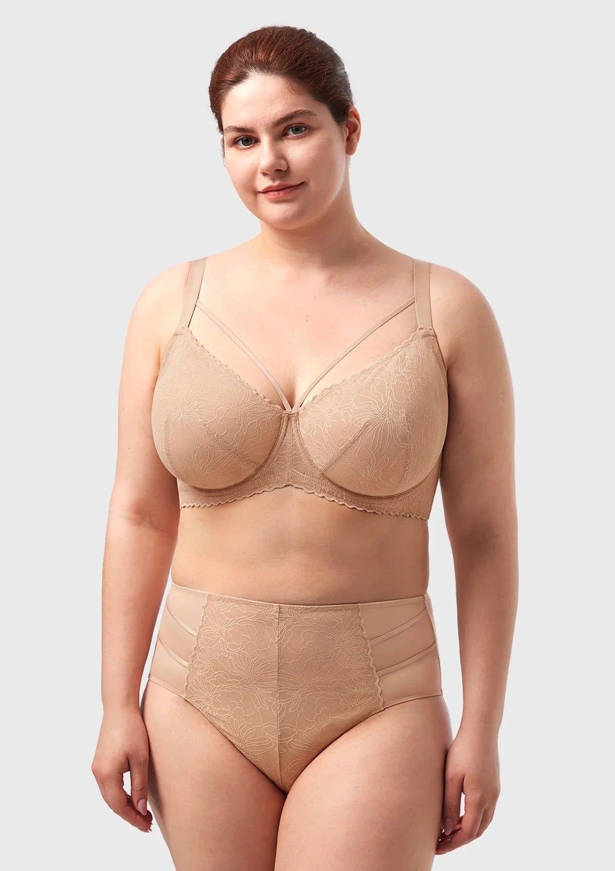 HSIA Penumbra Floralette Unlined Strappy Lace Uderwire Bra