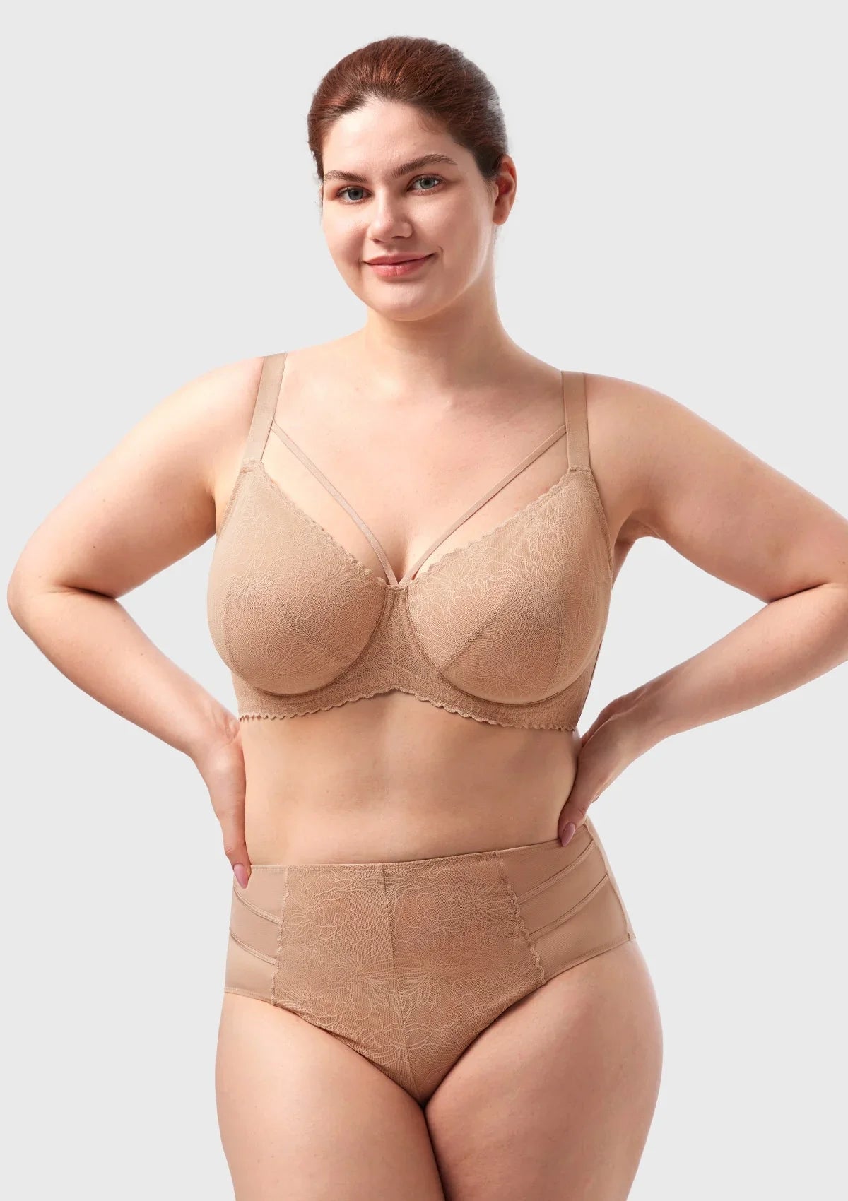 HSIA Penumbra Floralette Unlined Strappy Lace Uderwire Bra