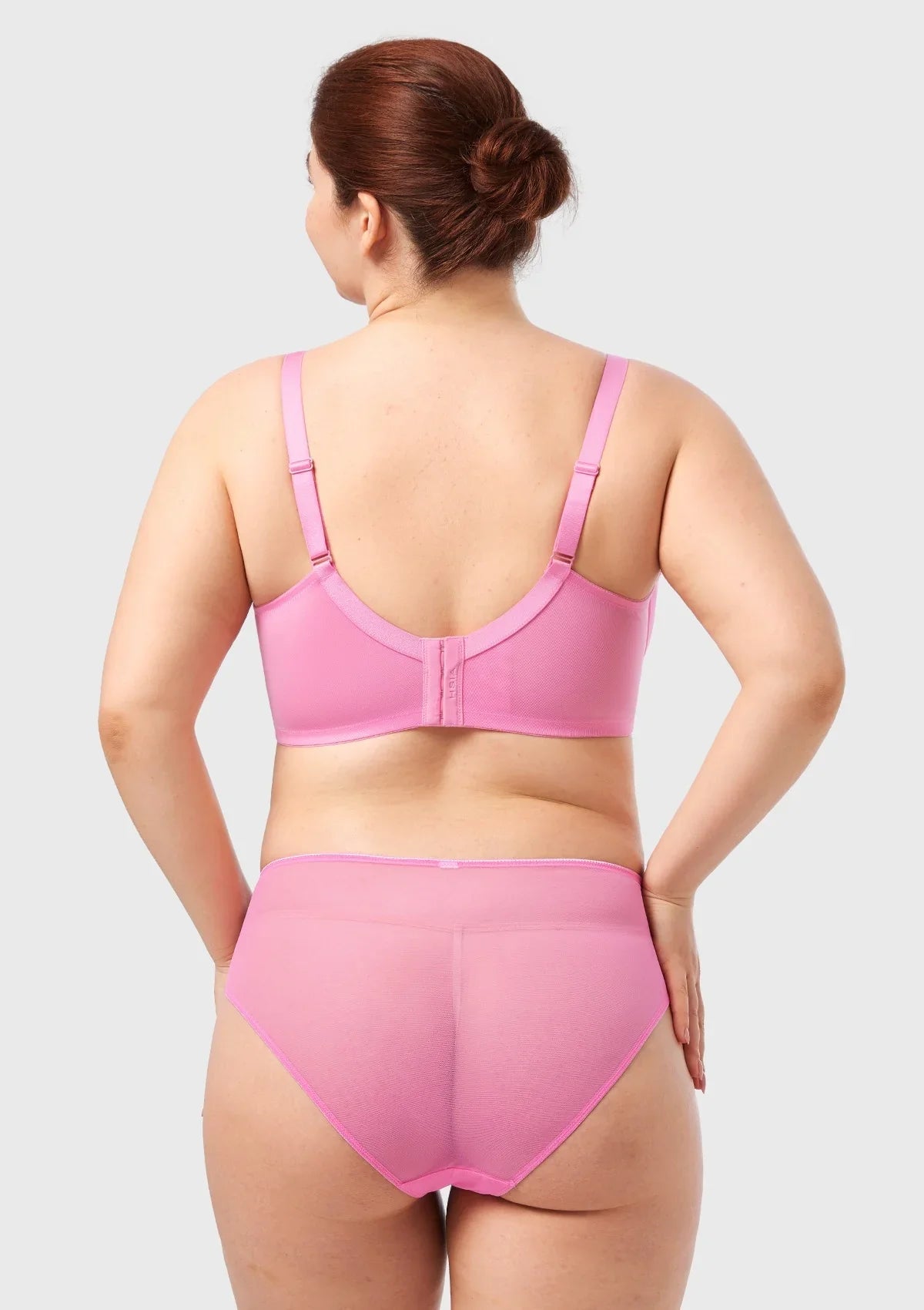 HSlA Pearl Shimmer Unlined Plus Size Full Coverage Underwire Comfortable Bra
