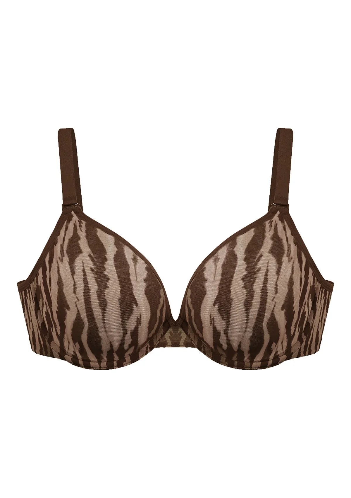 Zebra Wild Unlined Underwire Mesh Bra