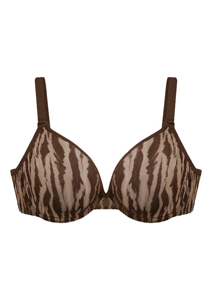 Zebra Wild Unlined Underwire Mesh Bra