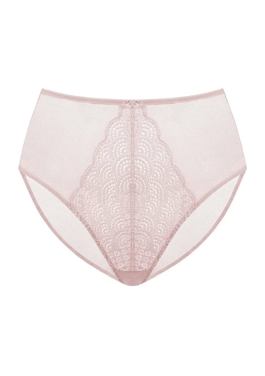 Mermaid High-Rise Light Pink Lace Brief Underwear
