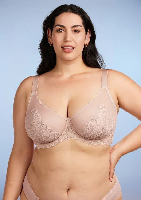Mermaid Scales Lace Unlined Bra