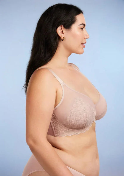 Mermaid Scales Lace Unlined Bra