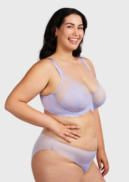 Mermaid Scales Lace Underwire Bra