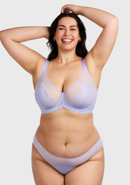 Mermaid Scales Lace Underwire Bra