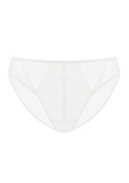 Mermaid Scales Soft Lace Mid-Rise Bikini Underwear
