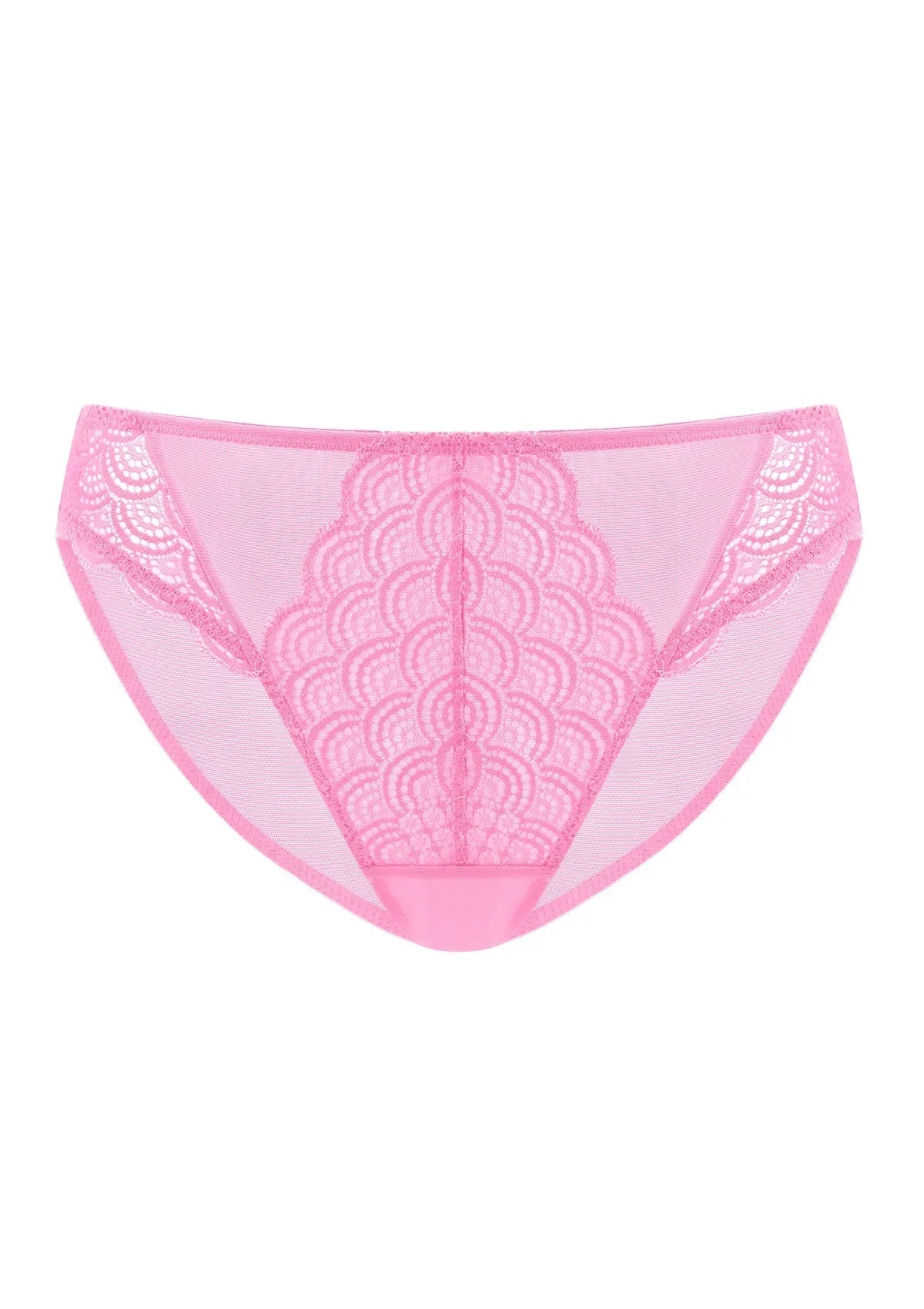 Mermaid Scales Soft Lace Mid-Rise Bikini Underwear