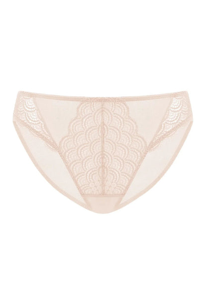 Mermaid Scales Soft Lace Mid-Rise Bikini Underwear