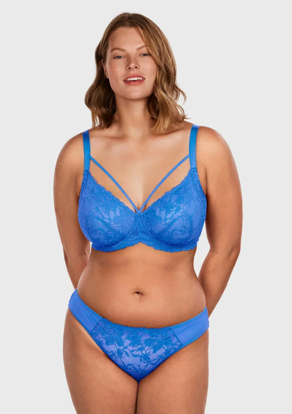 Pretty In Petals Unlined Strappy Lace Bra