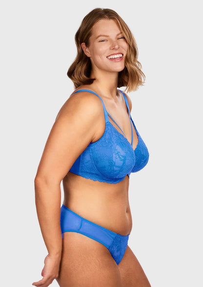 Pretty In Petals Unlined Strappy Lace Bra