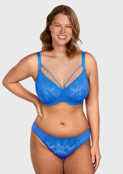 Pretty In Petals Unlined Strappy Lace Bra
