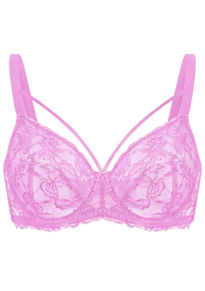 Pretty In Petals Unlined Strappy Lace Bra