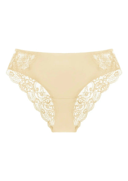 Rebecca All-lace Back Beige Cheeky Underwear