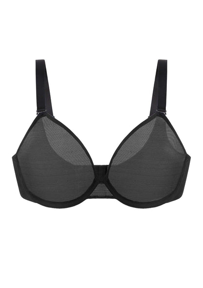 Seraphina Unlined Underwire Sheer Mesh Bra