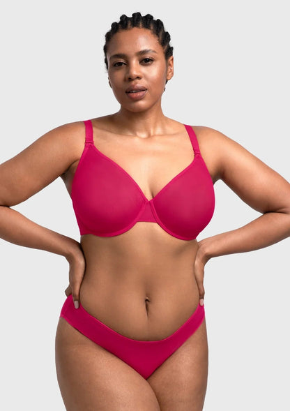 Seraphina Unlined Underwire Sheer Mesh Bra