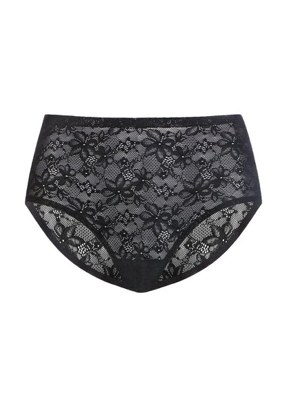 Silken Soft Floral Comfort Lace High-Waisted Breathable Underwear
