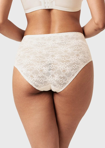 Silken Soft Floral Comfort Lace High-Waisted Breathable Underwear