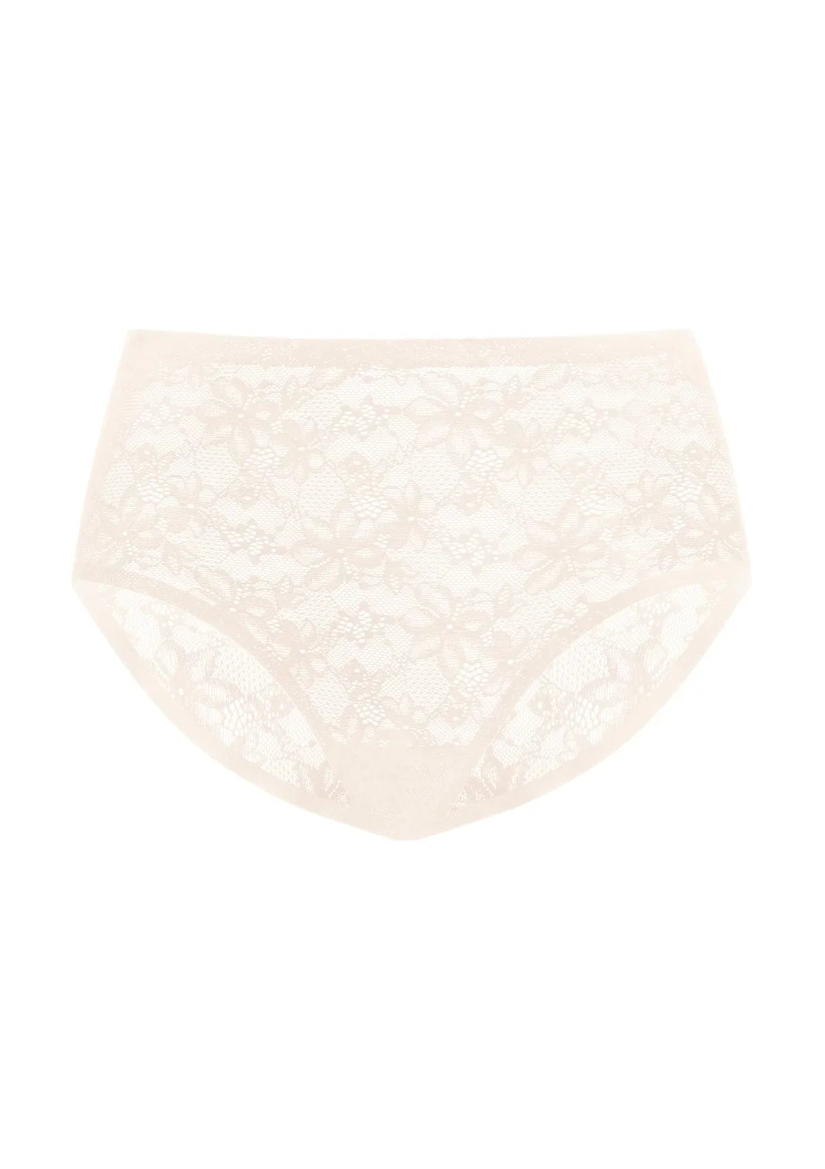 Silken Soft Floral Comfort Lace High-Waisted Breathable Underwear