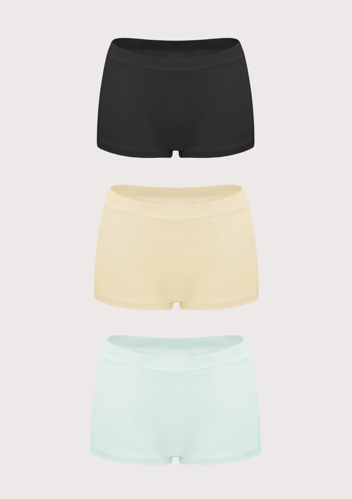 All-Day Comfort Mid-Rise Cotton Boyshorts Underwear 3 Pack
