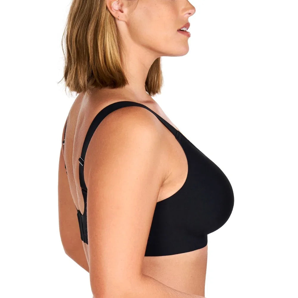 Songful CloudSoft Mesh Plus Size V-Neck Wireless Ultimate Comfort Seamless T-shirt Bra