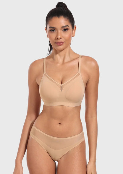 Songful CloudSoft Seamless Wireless Full Coverage Everyday Comfort Cooling T-shirt Bra