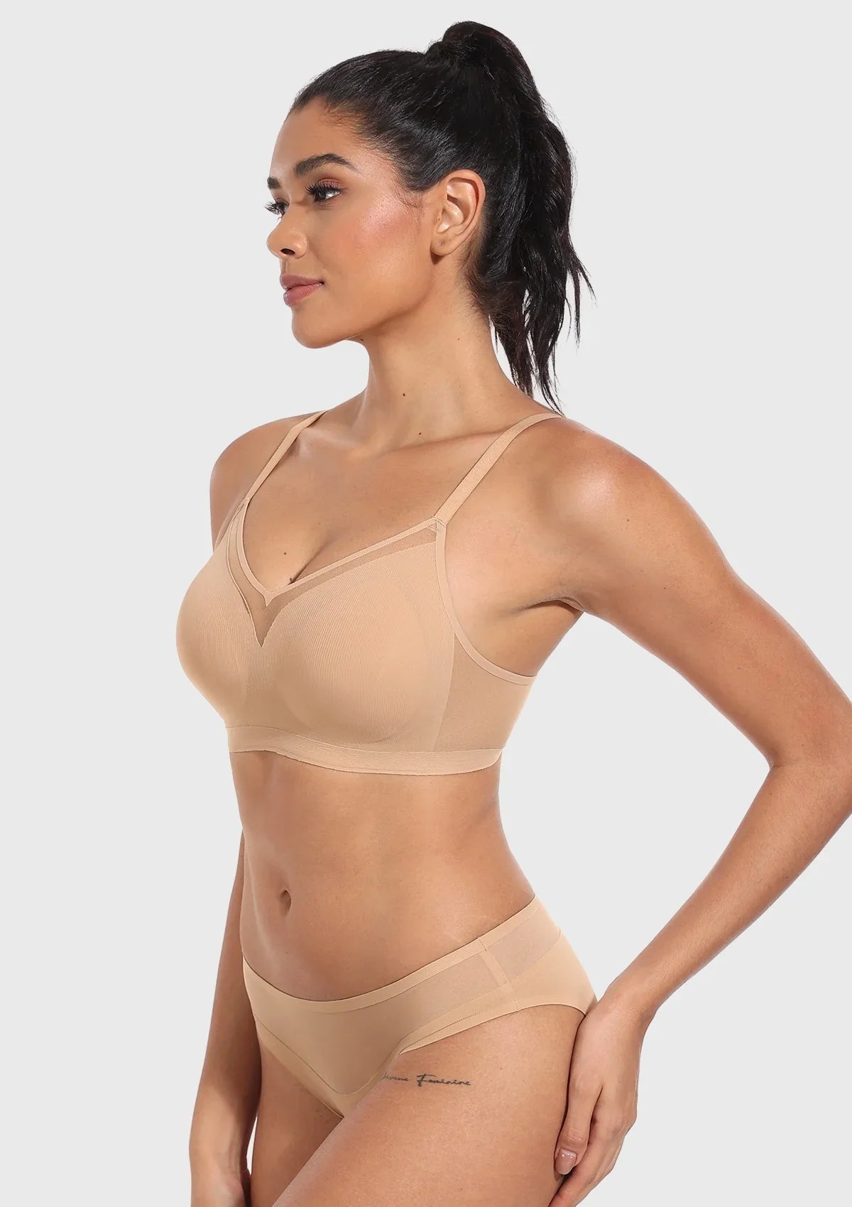 Songful CloudSoft Seamless Wireless Full Coverage Everyday Comfort Cooling T-shirt Bra