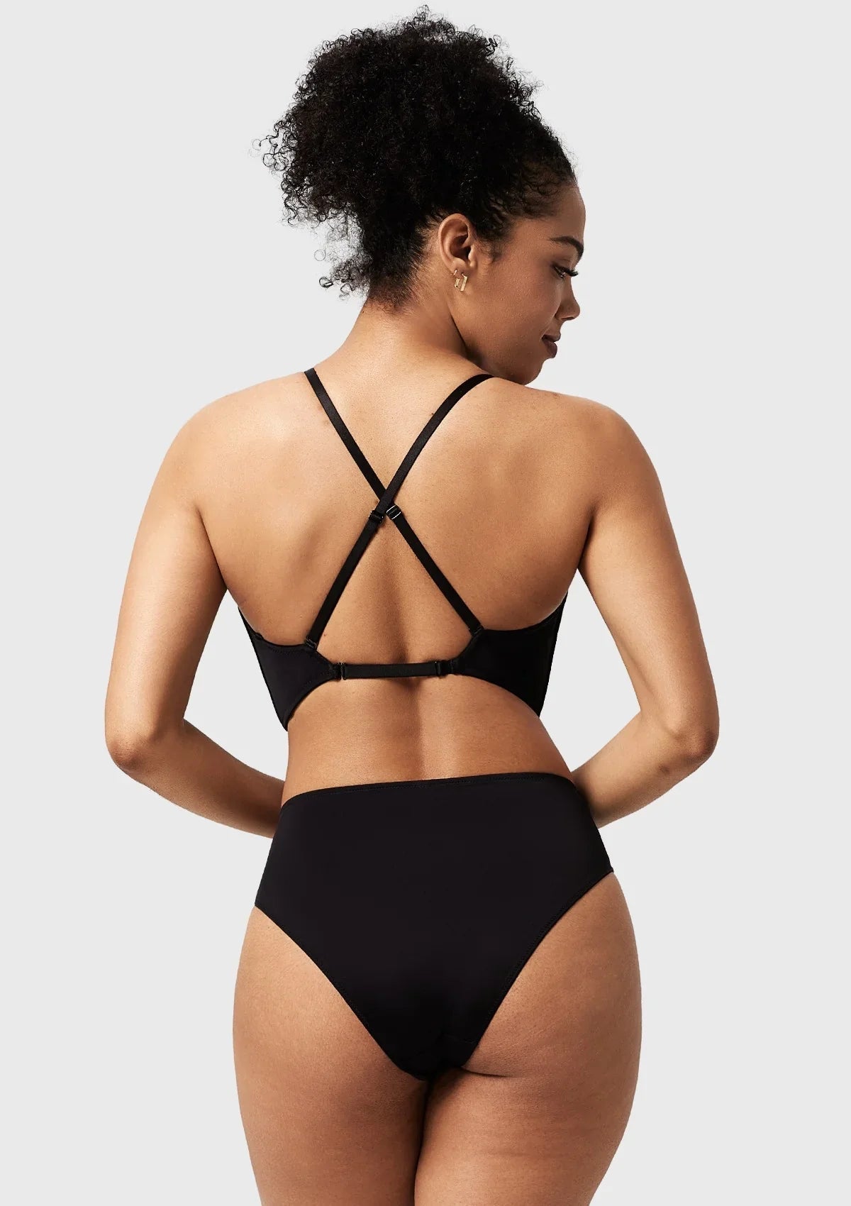 Songful Seamless Deep V Plunge Multiway Convertible Backless Push Up T-shirt Bra