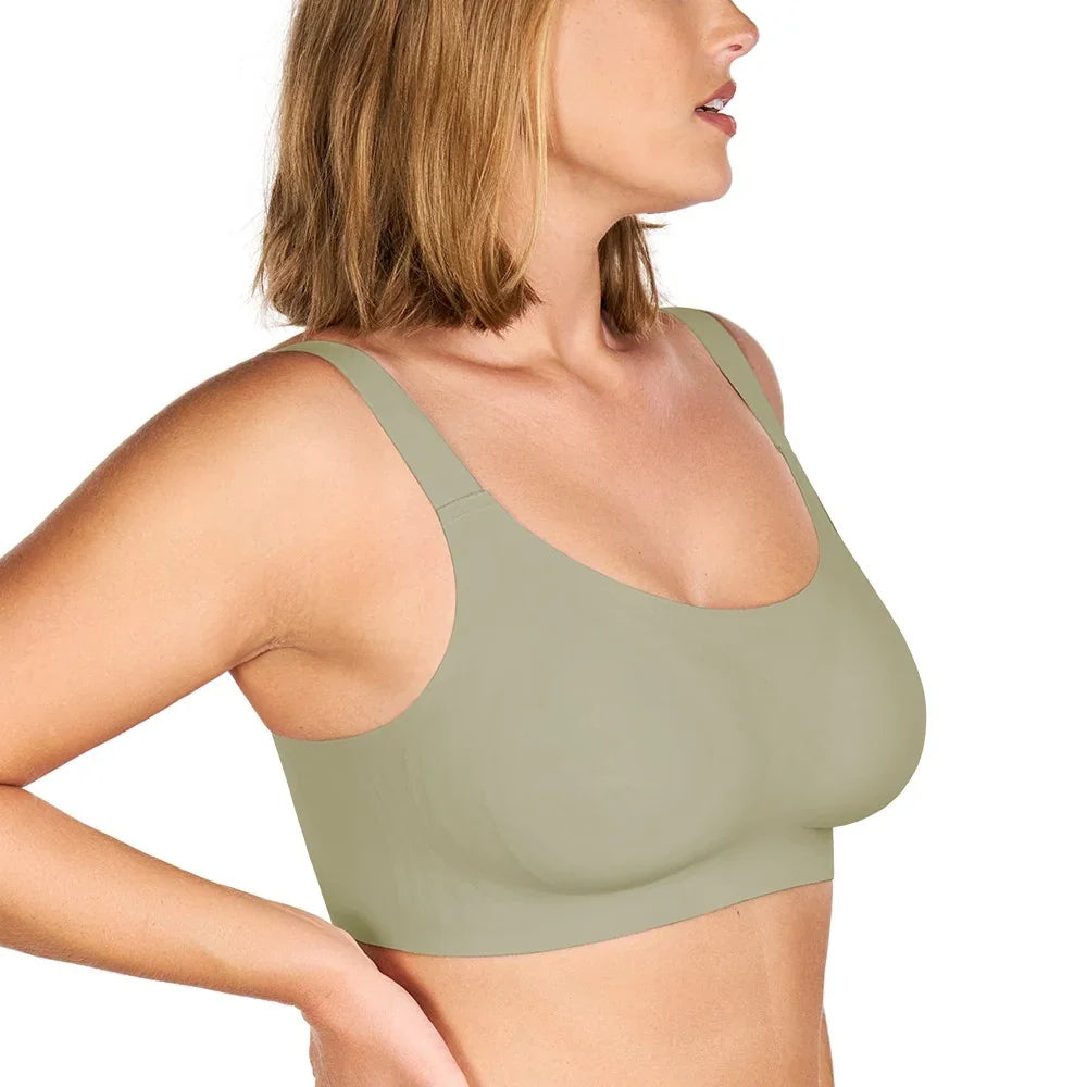 Songful Smooth Fit U-Neck Plus Size Wireless All-Day Comfort Full Coverage T-shirt Bra