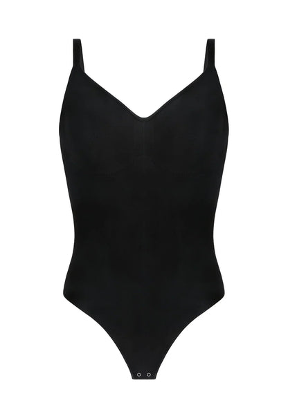 Songful V-Neck Tummy Control WireFree Seamless Bodysuit One Piece Shapewear