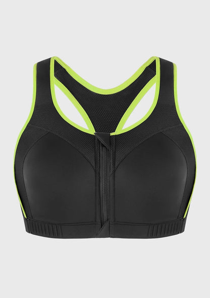 Speed Race High Impact Adjustable Racerback Sports Bra