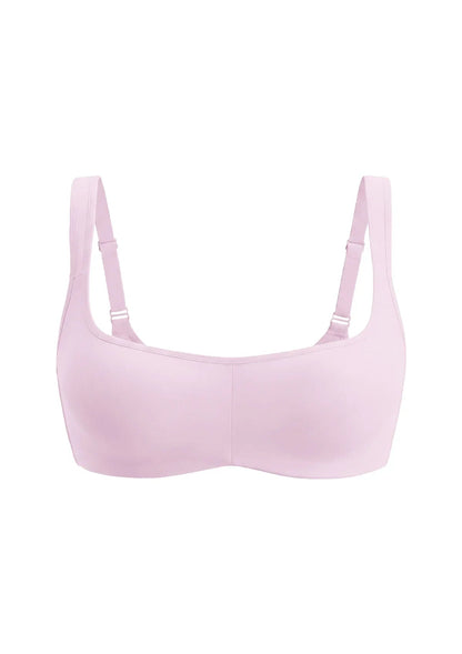 Vespera Square Neckline Full-Bust Demi Bra, Wide Straps, Seamless - HSIA