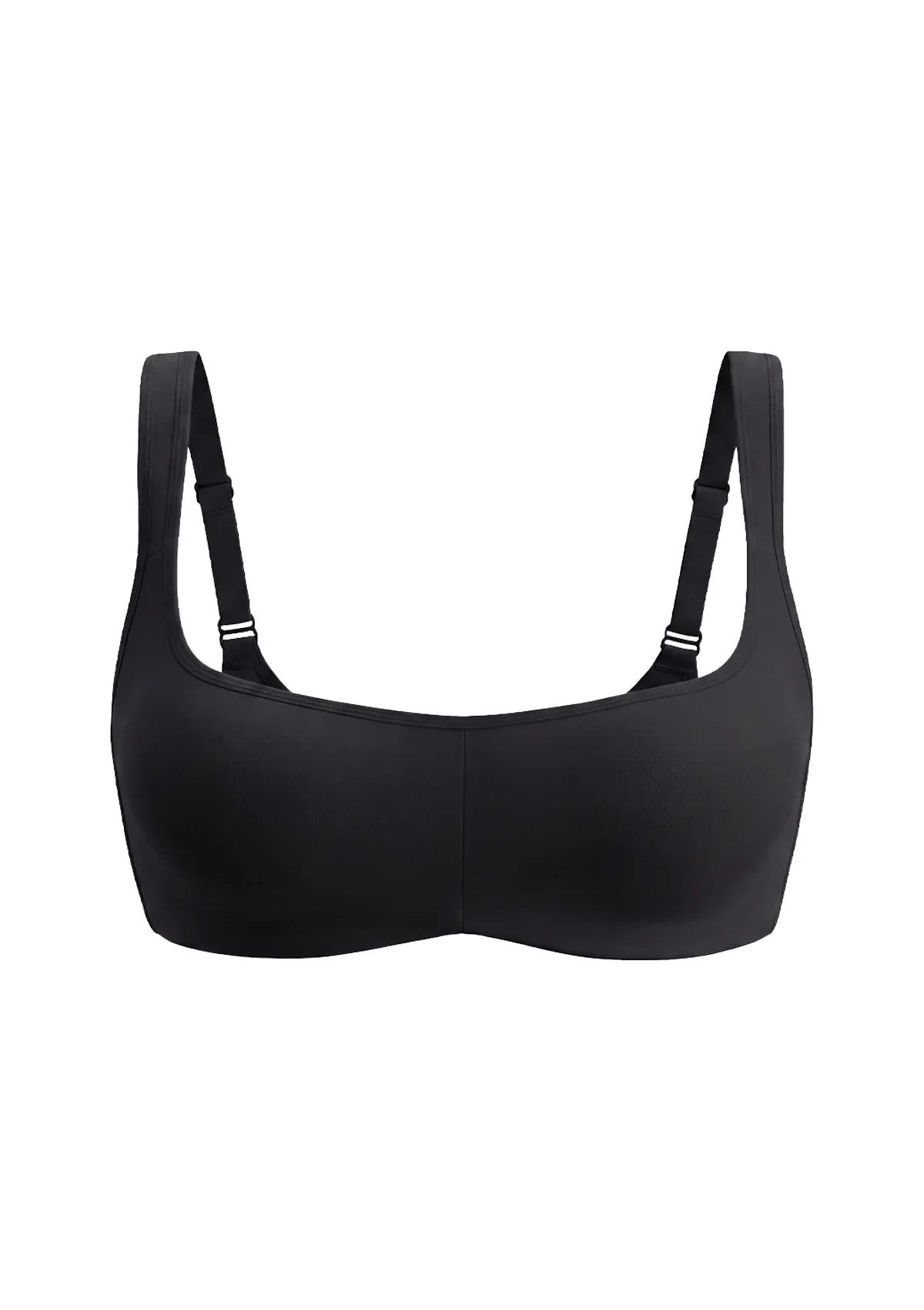 Vespera Square Neckline Full-Bust Demi Bra, Wide Straps, Seamless - HSIA