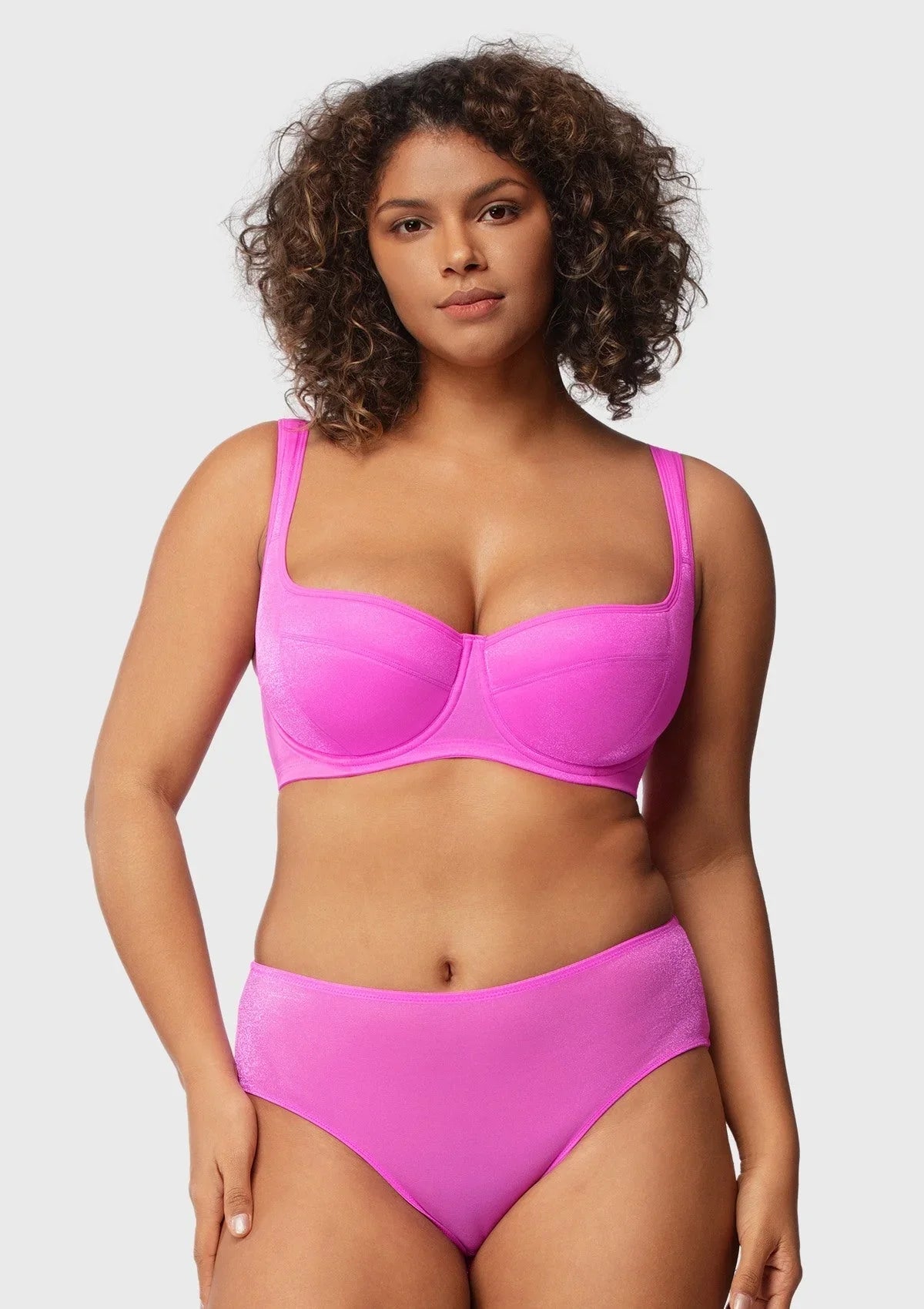 Starry Night Lightly Lined Lightly Padded Plus Size Balconette Bra