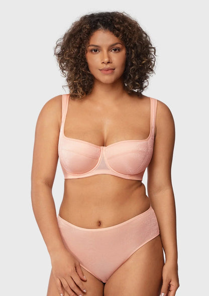 Starry Night Lightly Lined Lightly Padded Plus Size Balconette Bra