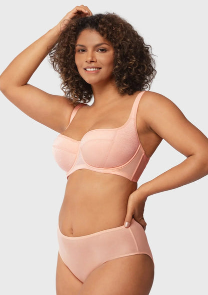 Starry Night Lightly Lined Lightly Padded Plus Size Balconette Bra