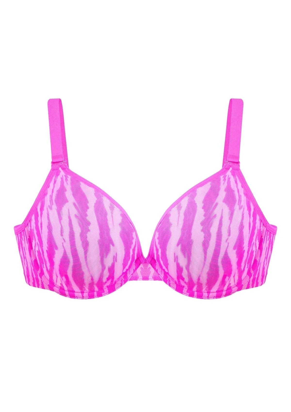 Zebra Wild Unlined Underwire Mesh Bra