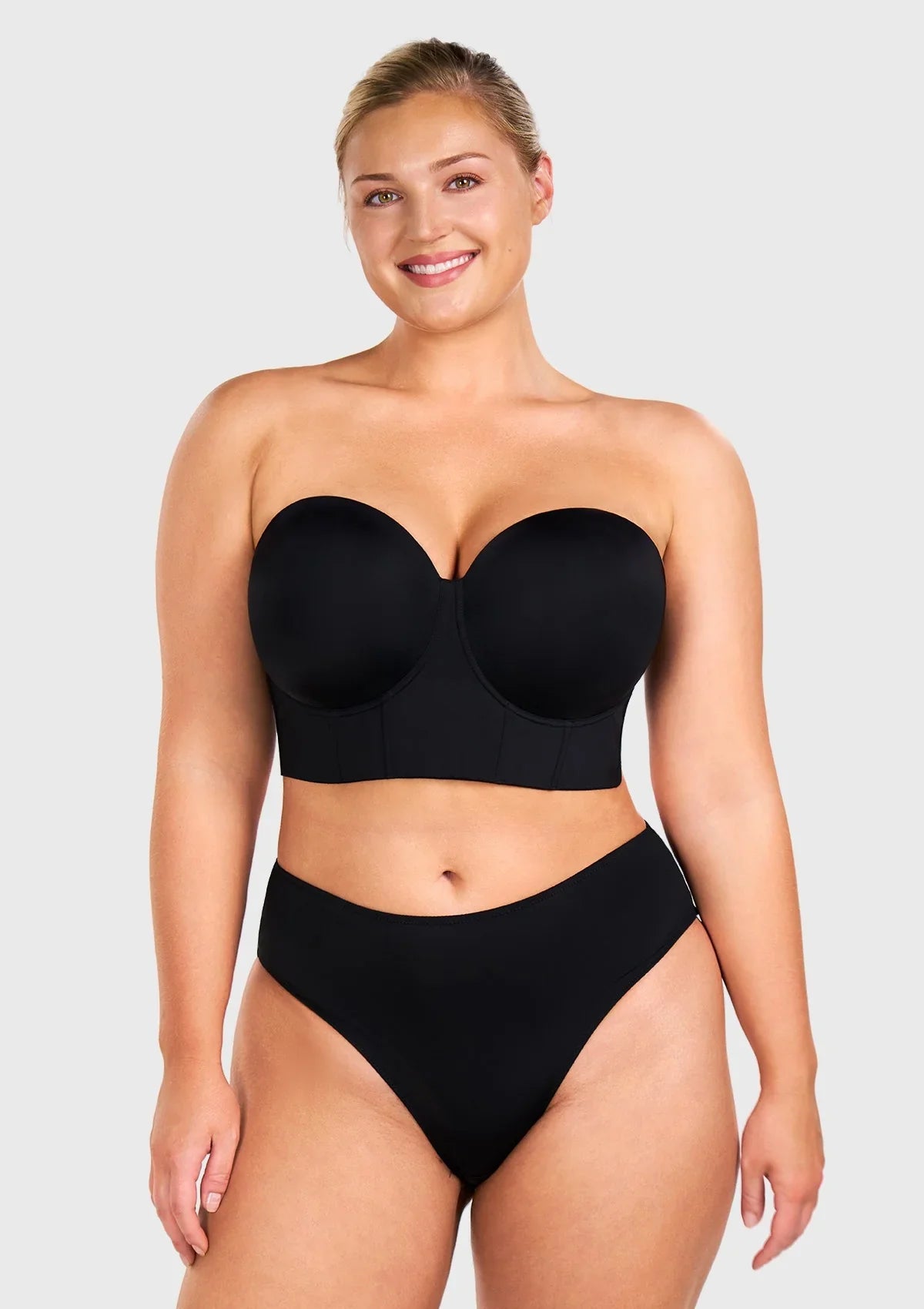 Seamless Cooling Longline Strapless Bra