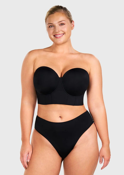 Seamless Cooling Longline Strapless Bra